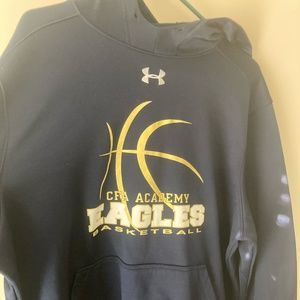 Blue and Yellow athletic Hoodie